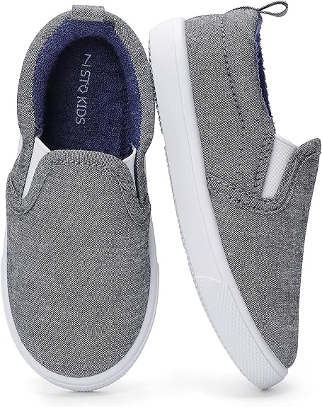 STQ KIDS Toddler Boys & Girls Slip On Canvas Shoes