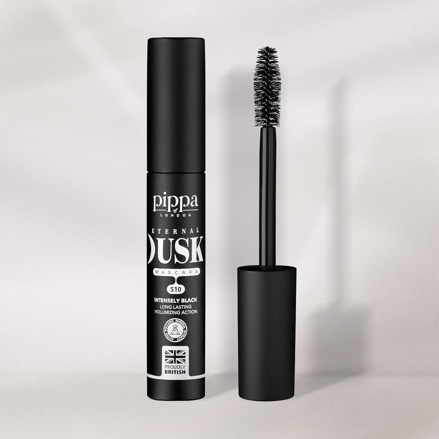 Pippa of London Eternal Dusk Mascara Black 510 Mineral Rich Mascara to Lengthen Short Lashes, 1 ml (Pack of 1)