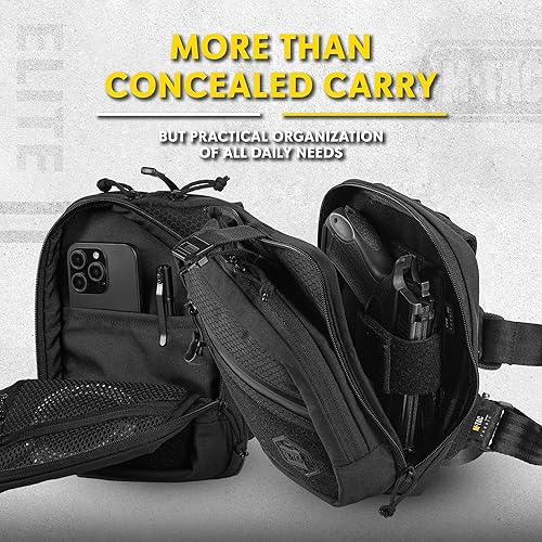 Miniatura 10 de M-Tac Elite Sling Bag - EDC Tactical Crossbody oculto Carry CCW Chest Pack