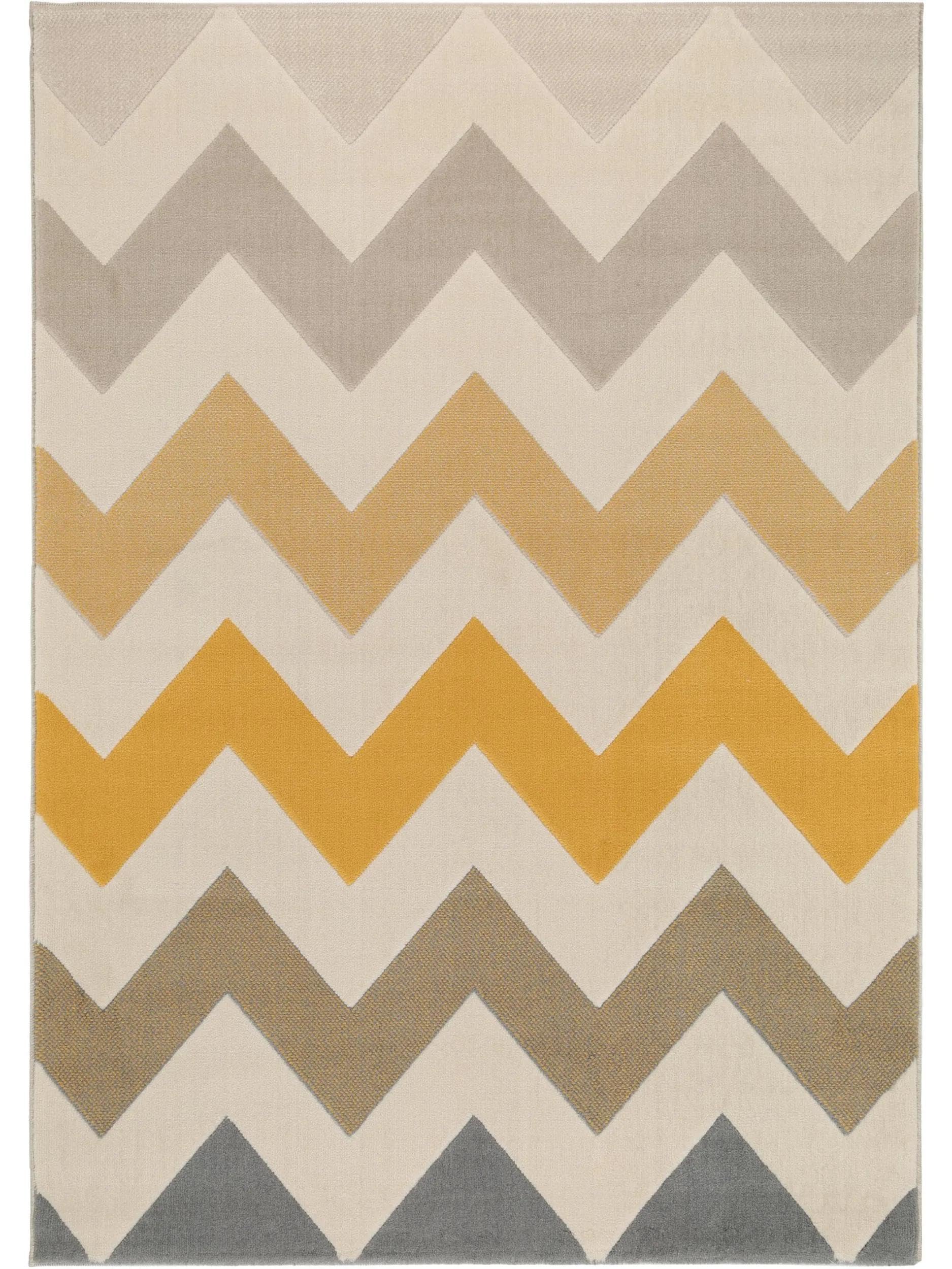 Benuta Tapis polypropylène Jaune 140 x 200 cm