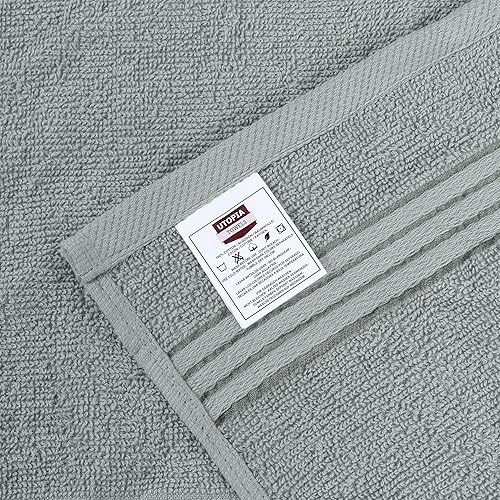 Miniatura 9 de Utopia Towels Juego de 12 paños de primera calidad (12 x 12 pulgadas) 100% algodón hilado en anillo, altamente absorbentes y suaves al tacto para