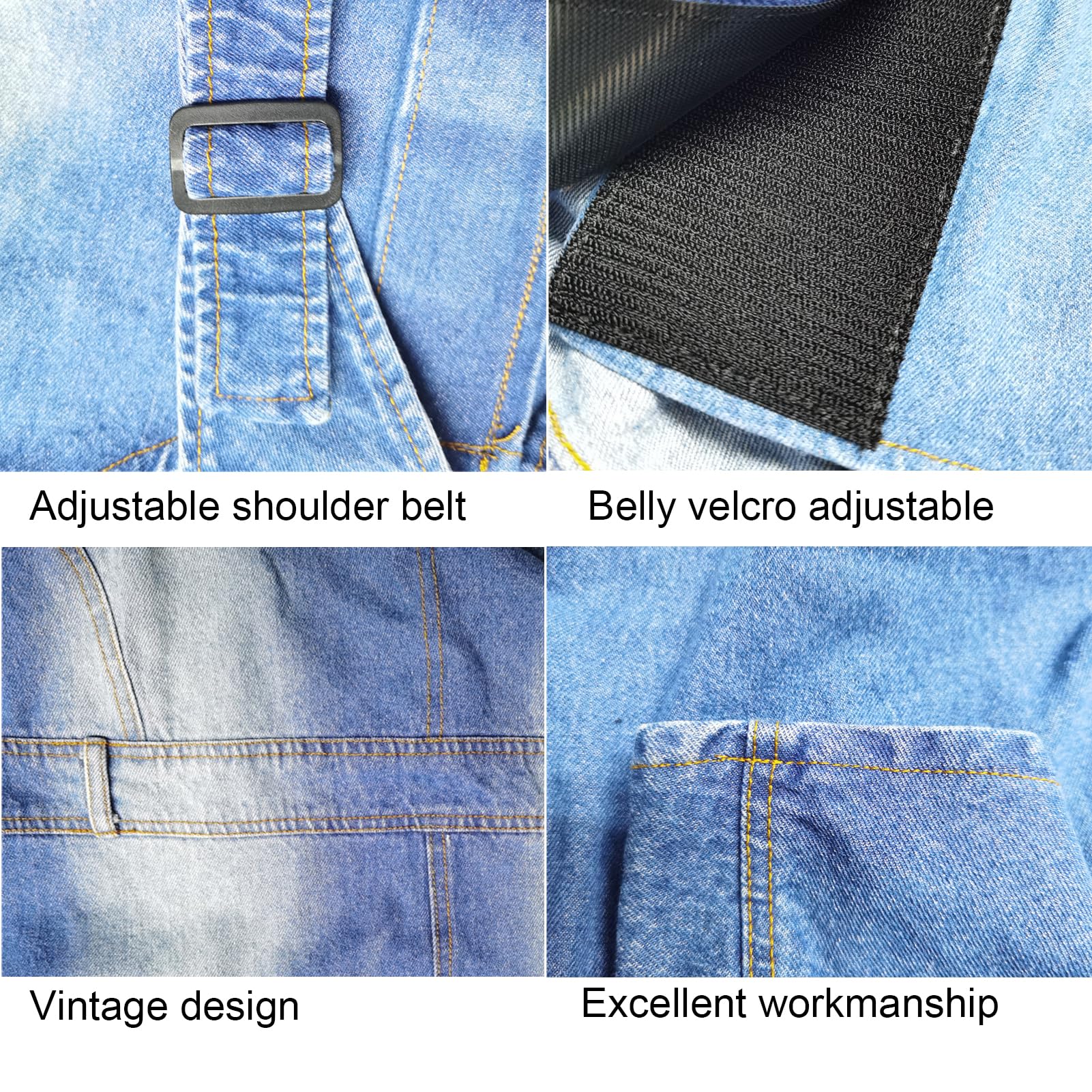 Amazon.com : Classic Dog Jeans Overall for Medium Large Dogs,Pet