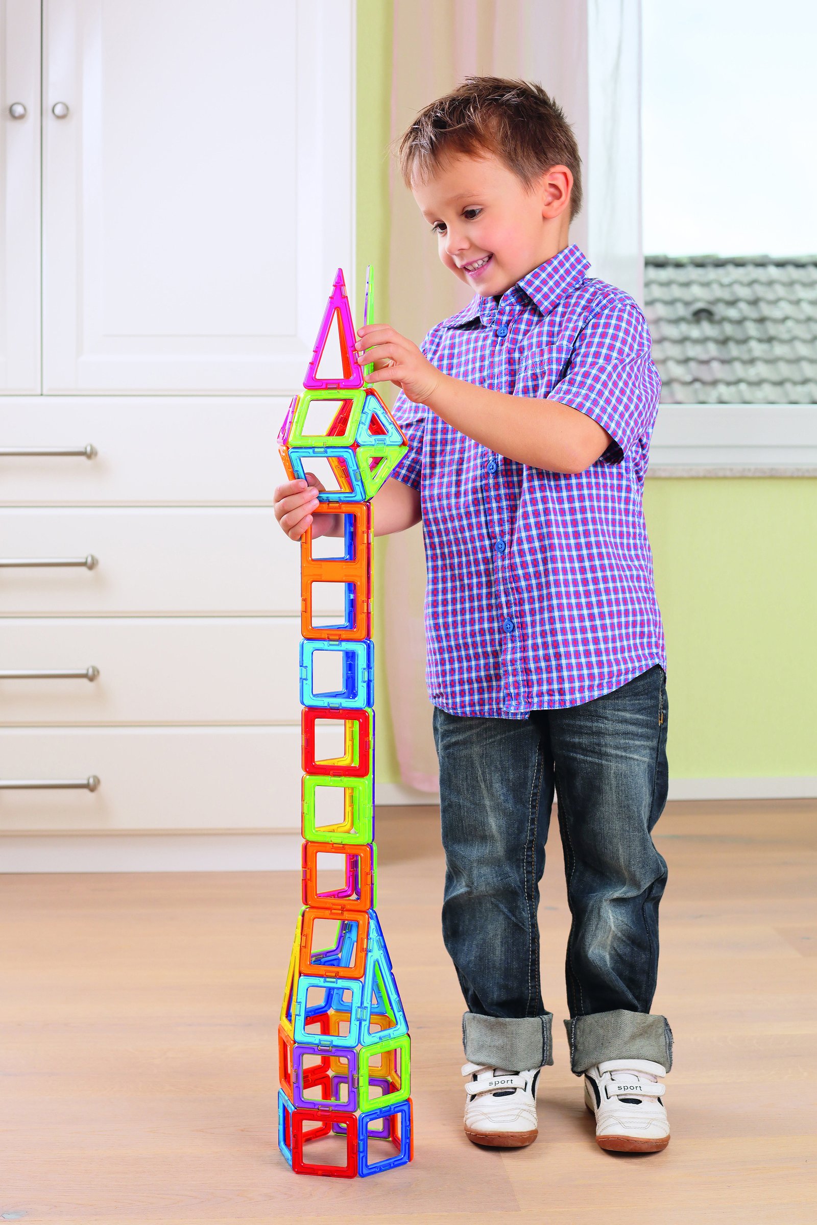 MAGFORMERS 2042622 274-15 zabawka konstrukcyjna, od 3 lat do 99 lat, 62 części