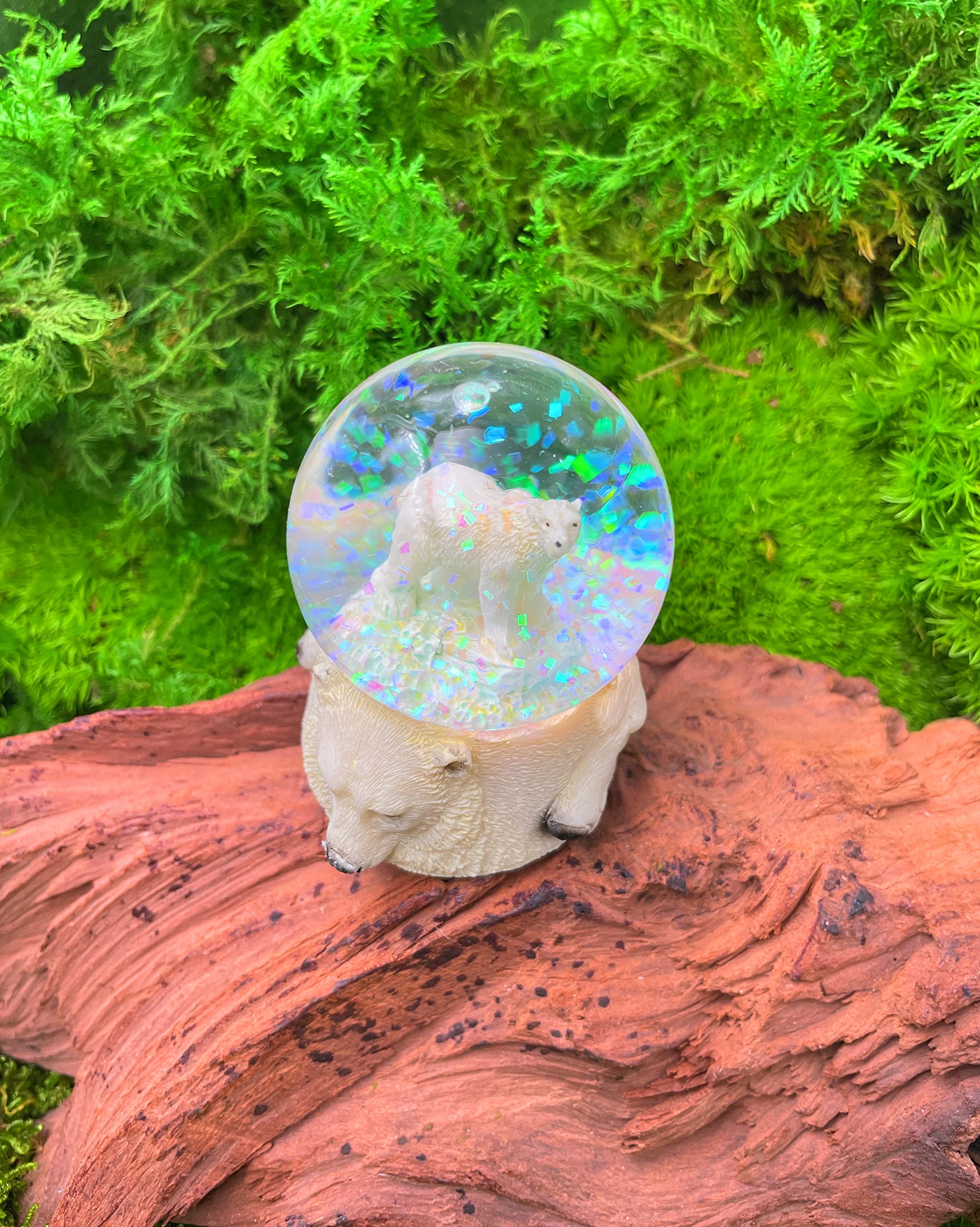 Onwomania Erdmännchen Schneekugel - 6,5cm Niedliche Surikate Figur Mit Glitter-Effekt