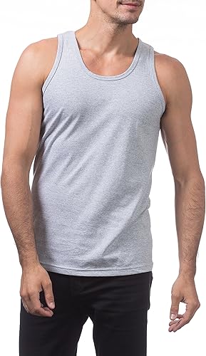 Vista 5 de Pro Club Heavyweight Plain en blanco tanque parte superior