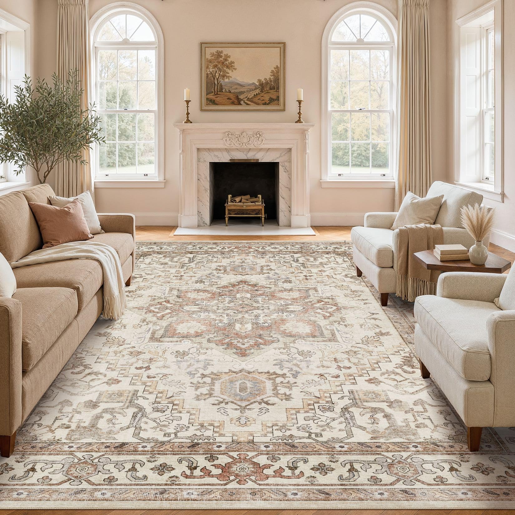 DTICON Vintage Medallion Rug