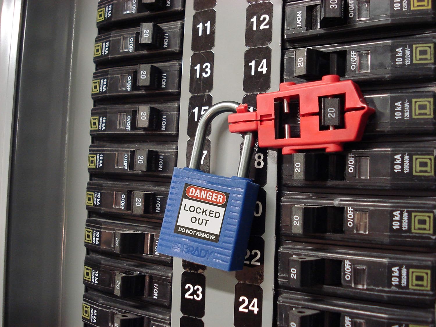 Brady 118960 Blue, Brady Compact Safety Lock - Keyed Alike (6 Locks)