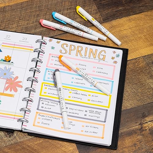 Miniatura 7 de Zebra Pen Mildliner - Juego de resaltadores de doble extremo, puntas anchas y finas, colores de tinta renovables y amigables, paquete de 10 (78501)