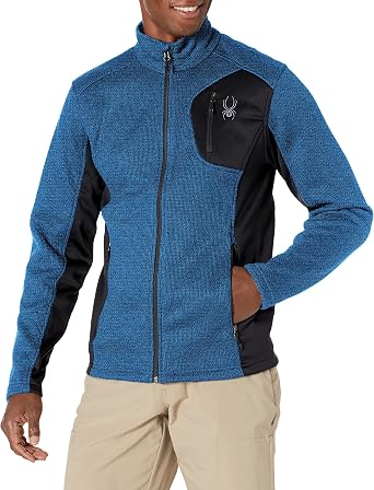 SPYDER Mens Bandit Full-Zip Stryke Lightweight Tactical Fleece Jacket