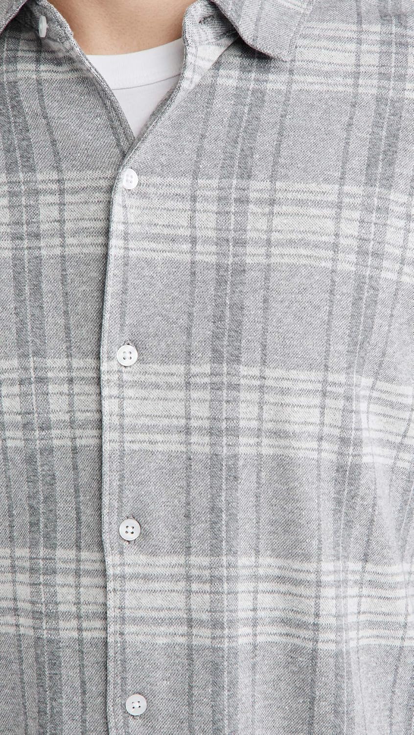 Vince Men's Slub Plaid L/S Button Down - Image 6