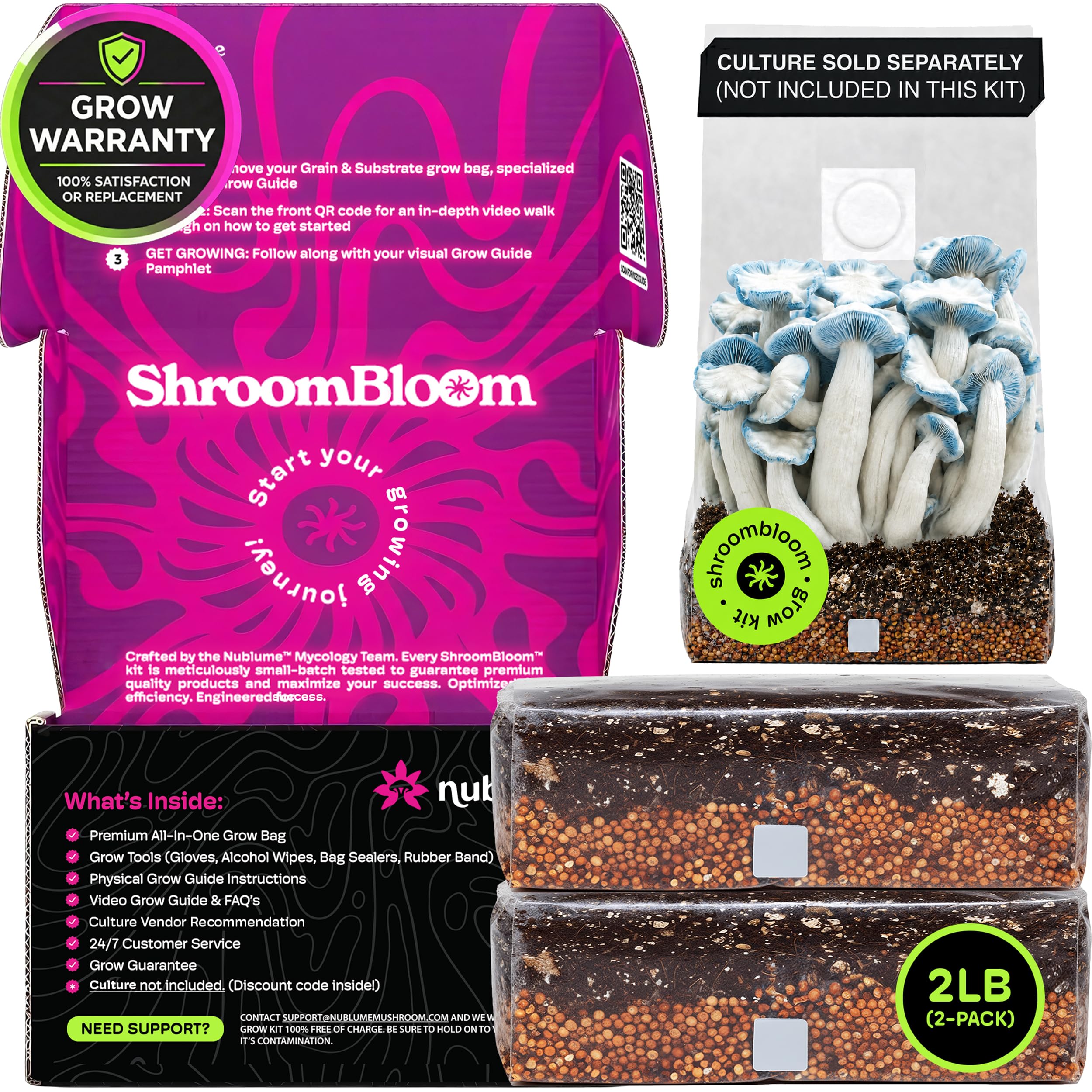 NuBlume Mushroom Grow Kit 2-Pack