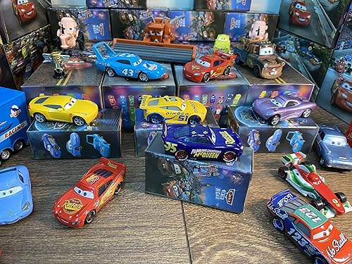 Miniatura 116 de Coches de juguete de carreras de fundición a presión, material de aleación de seguridad para niños, caja de color de belleza para cumpleaños de tu