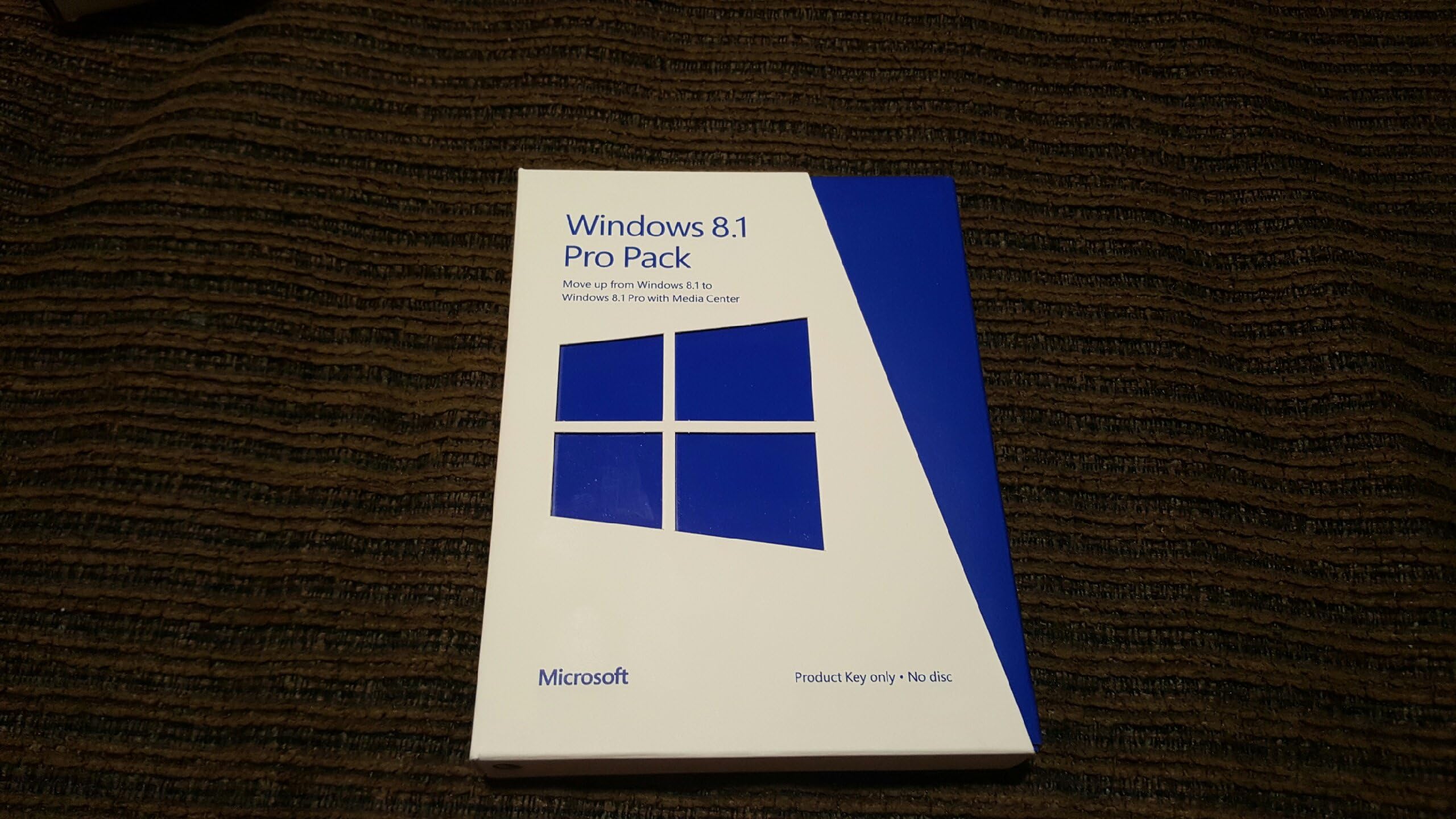 Microsoft Windows 8.1 Pro Pack (Win 8.1 to Win 8.1 Pro Upgrade) - Key Card