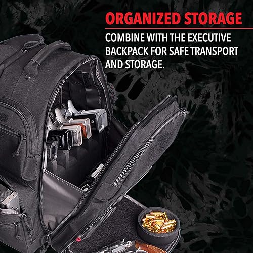 Miniatura 6 de G5 Outdoors Soft Foam 5 Medium Frame Pistola Cradle Holder Organizador para Almacenamiento Seguro Pistola - NegroAzul