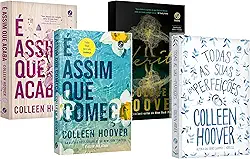 Kit 4 Livros Colleen Hoover - É Assim que Acaba + É assim que começa + Verity + Todas as suas (im)perfeições - 4 Volumes