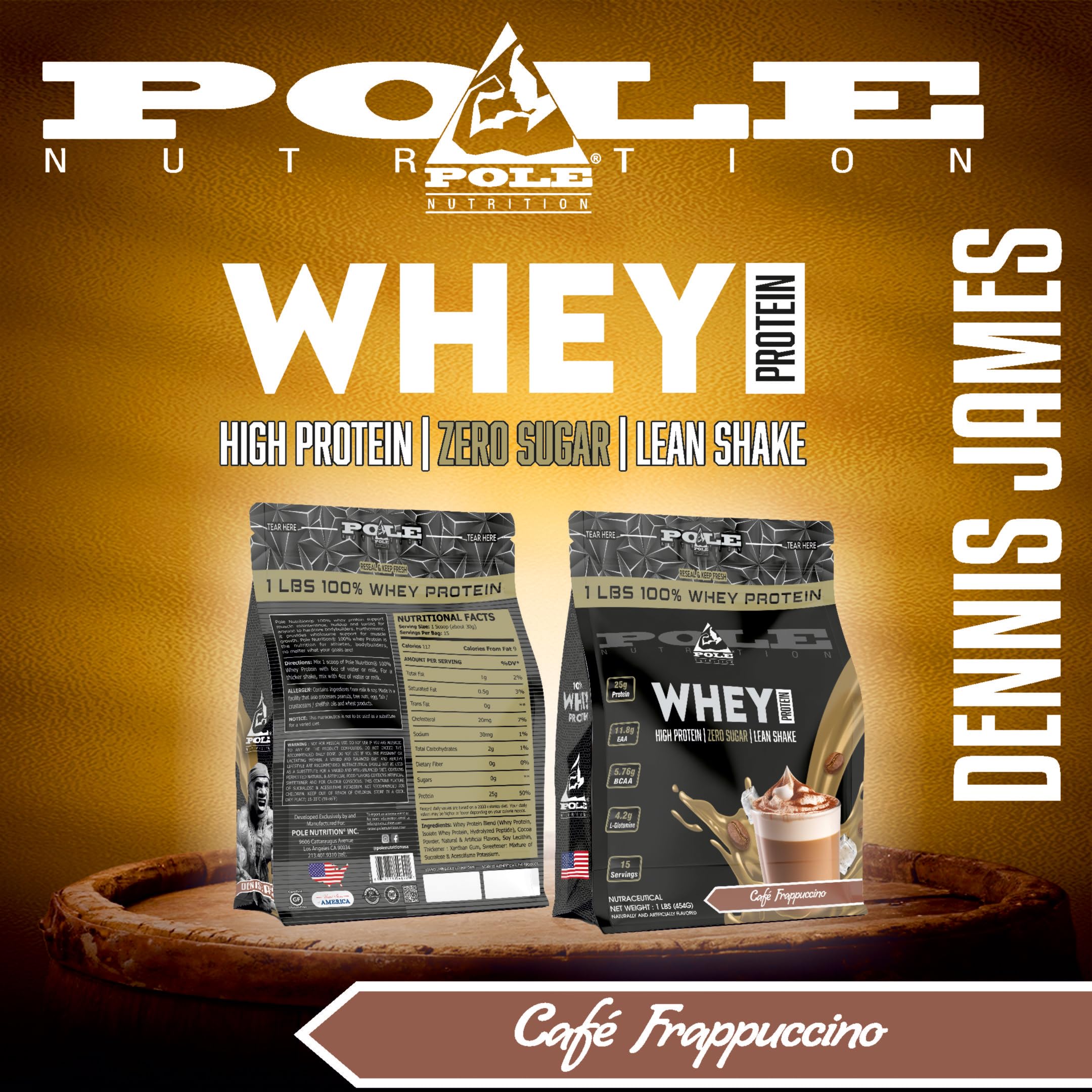 Pole Nutrition Whey Protein | Lean Muscle Shake | High Protein, Zero Sugar | 1 Lbs (454g) | Supports Recovery & Muscle Growth (1 lbs, TIRAMISU CAKE) — Amazon image 4