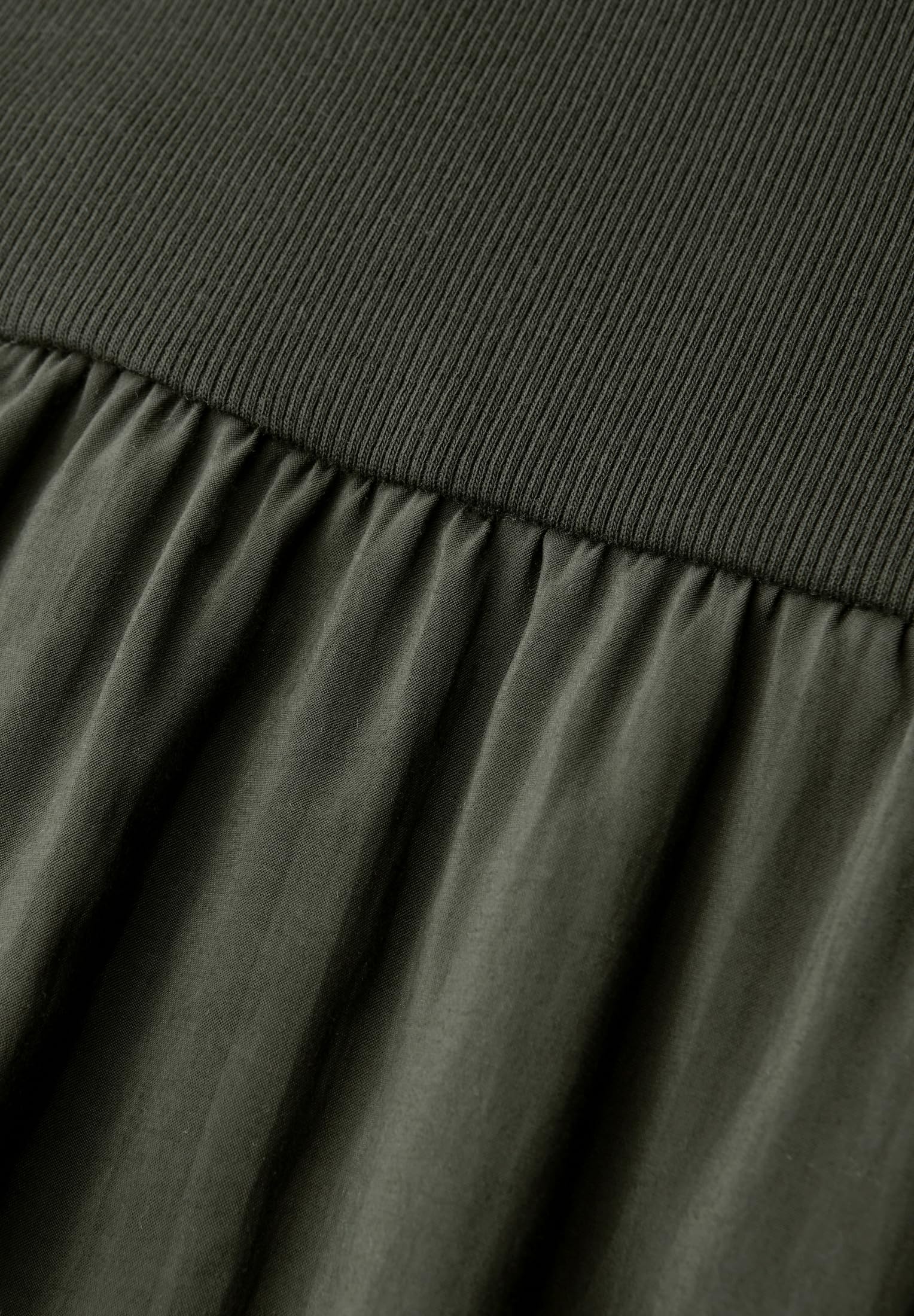 Street One Studio Midi-Kleid mit Rundhals und Strukturmix