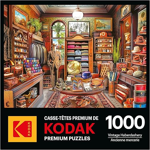 Miniatura 4 de Roseart - Kodak Premium - Mercería vintage - Rompecabezas de 1000 piezas para adultos