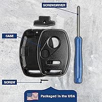 Vista 5 de KeylessOption Funda de repuesto para llavero para Honda 2002 2003 2004 2005 2006 2007 2008 2009 2010 2011 2012 2013 2014 2015 2016 2017 Honda Remote