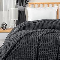 Vista 92 de Utopia Bedding Sage Green 100% Cotton Waffle Blanket 300 GSM [Full - 90x84 Inch] Soft Lightweight Breathable Bed Blanket for All Season