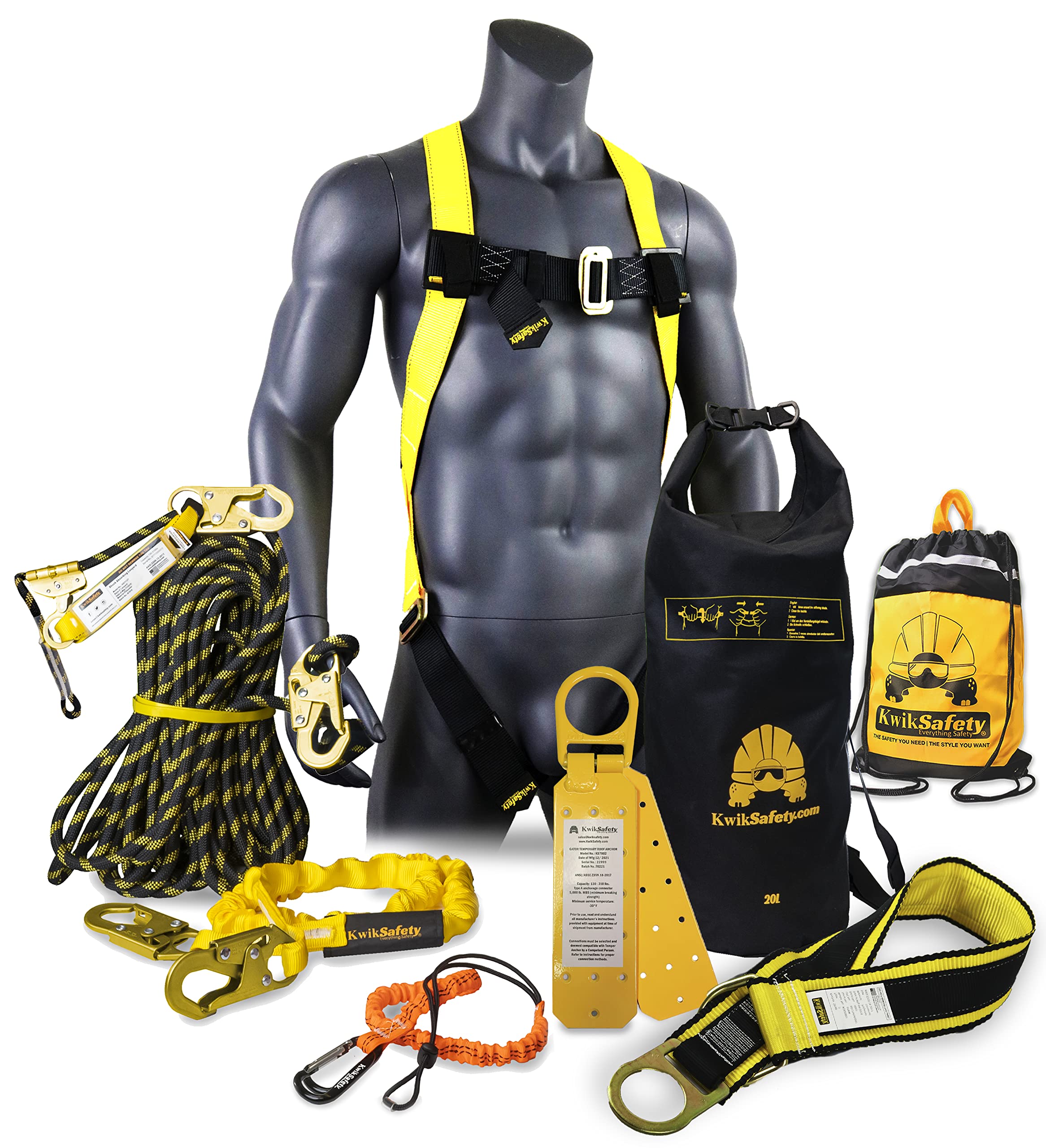 KwikSafety TSUNAMI Fall Arrest Kit - 25ft Lifeline -10