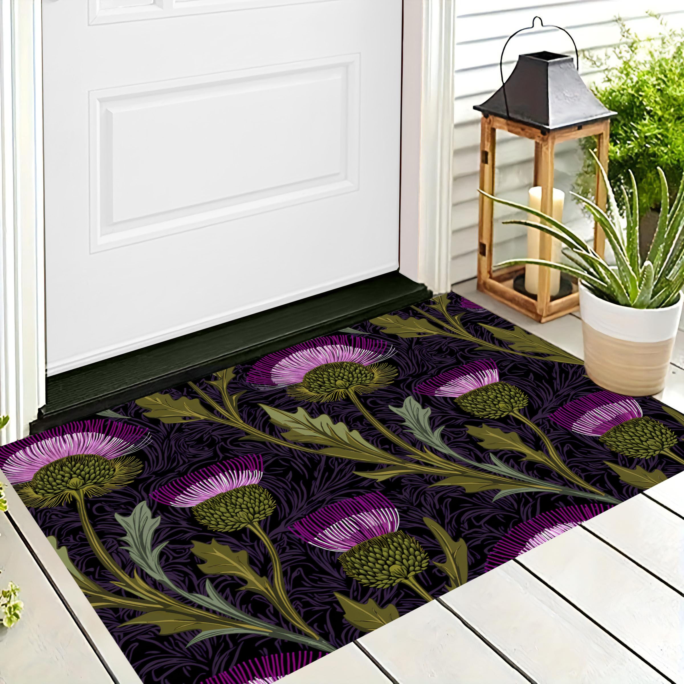 Paillasson d'intérieur 50x80 cm lavable tapis entrée antidérapant
