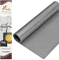 Vista 52 de Firefly Craft - Lámina de vinilo elástico para transferencia de calor, HTV metálico, para planchar para usar con Cricut y Silhouette, para prensa