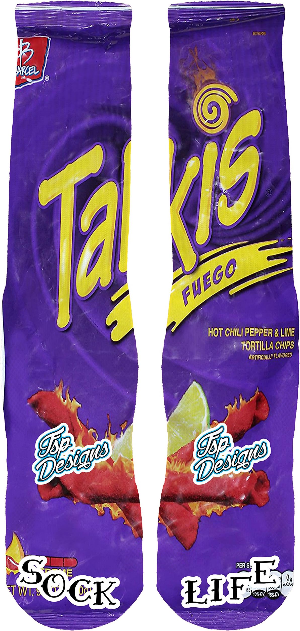 FSP Designs Takis Fuego Custom Performance Crew Socks
