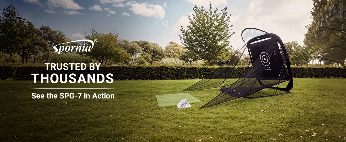 Amazon.com: Spornia SPG-7 Golf Practice Net - Automatic Ball