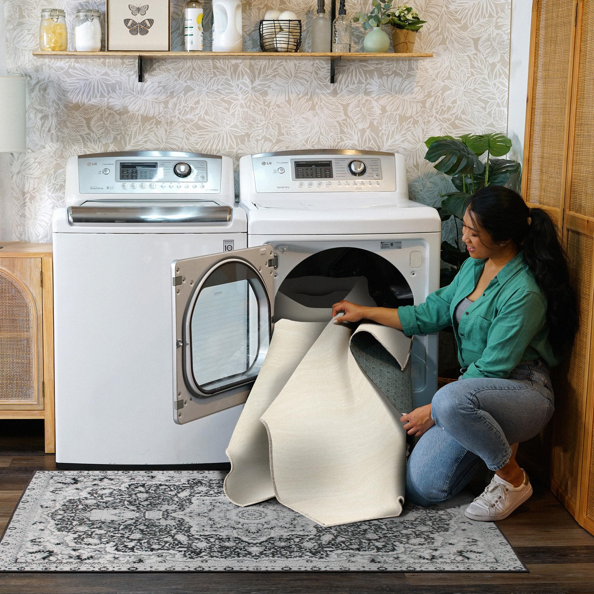 Amazon.com: My Magic Carpet Washable Rug - Stain Resistant