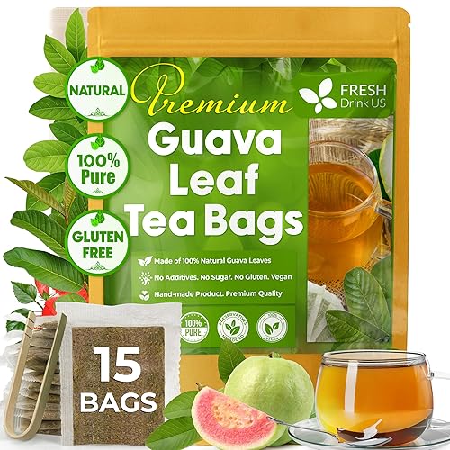 Miniatura 50 de FreshDrinkUS, 75 bolsas de té de hoja de ginkgo biloba premium, 100% natural y puro de hojas de Ginkgo Biloba. Té de hierbas de hojas sueltas.