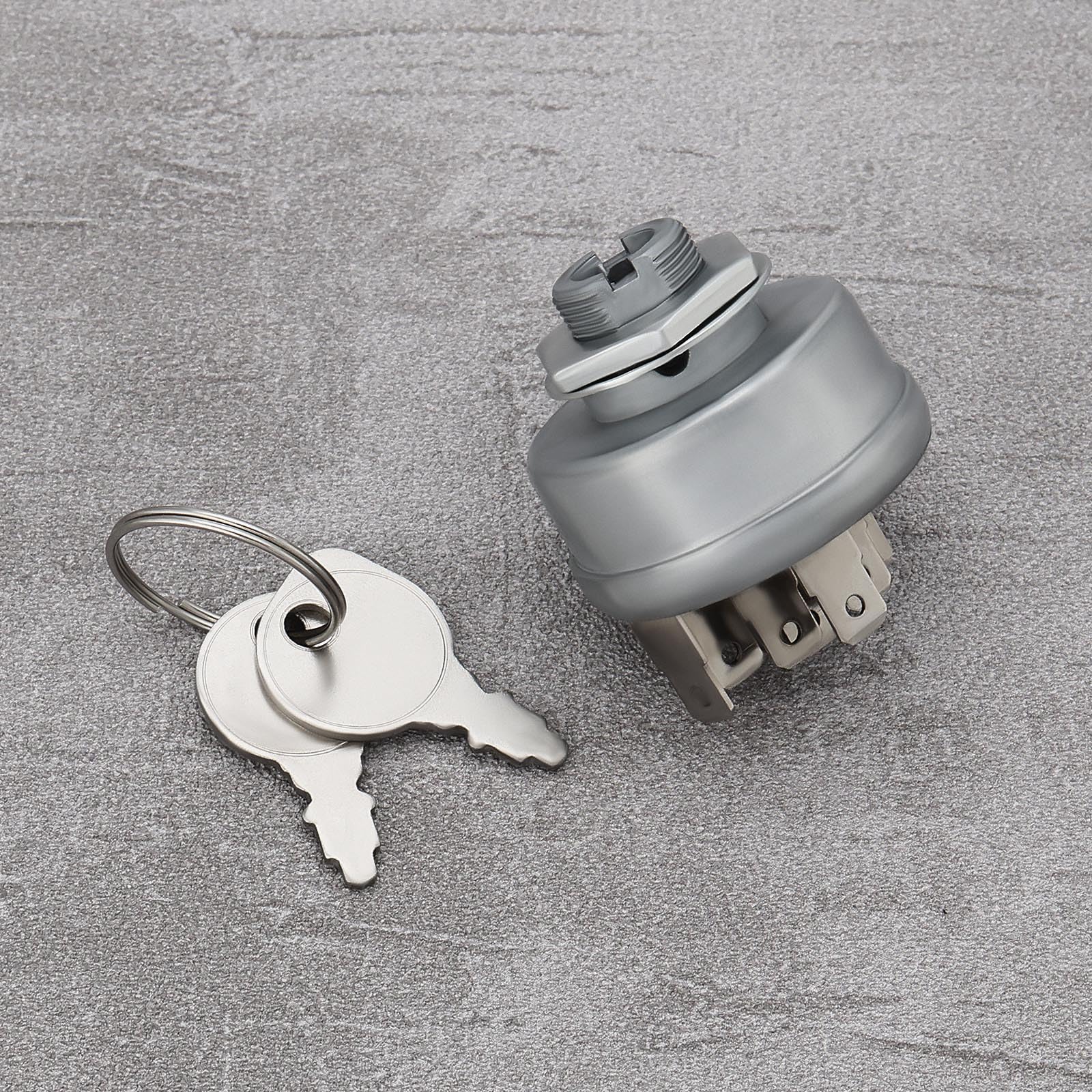 OTOTEC 1 Jeu de Commutateurs d'allumage de Tondeuse à Gazon à 7 Broches 4 Positions avec 2 Clés Compatible avec Briggs & Stratton Compatible avec Craftsman OE 725-1717/925-1717/92556