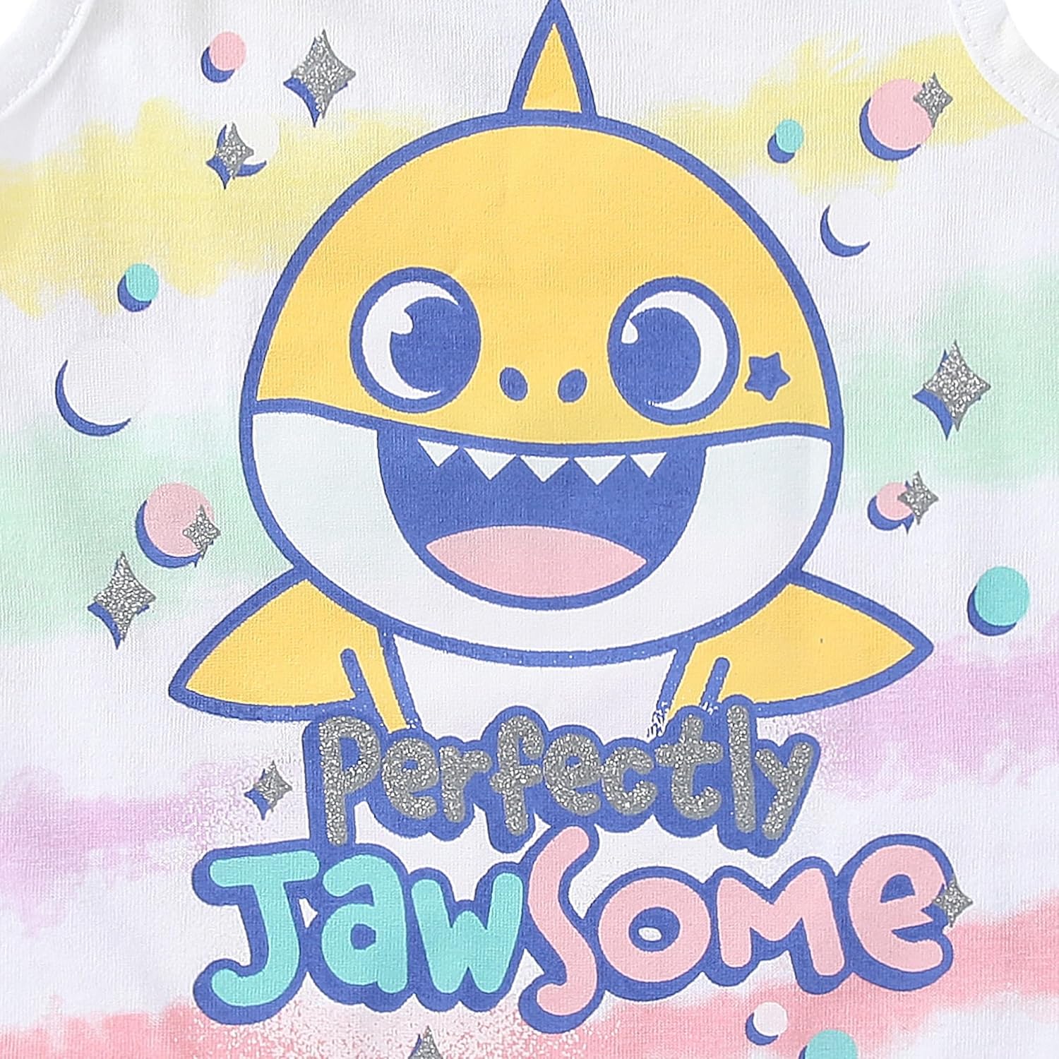 Nickelodeon Baby Shark Girls 2-Piece Tank Top and Bike Shorts Set for Toddlers - Image 4