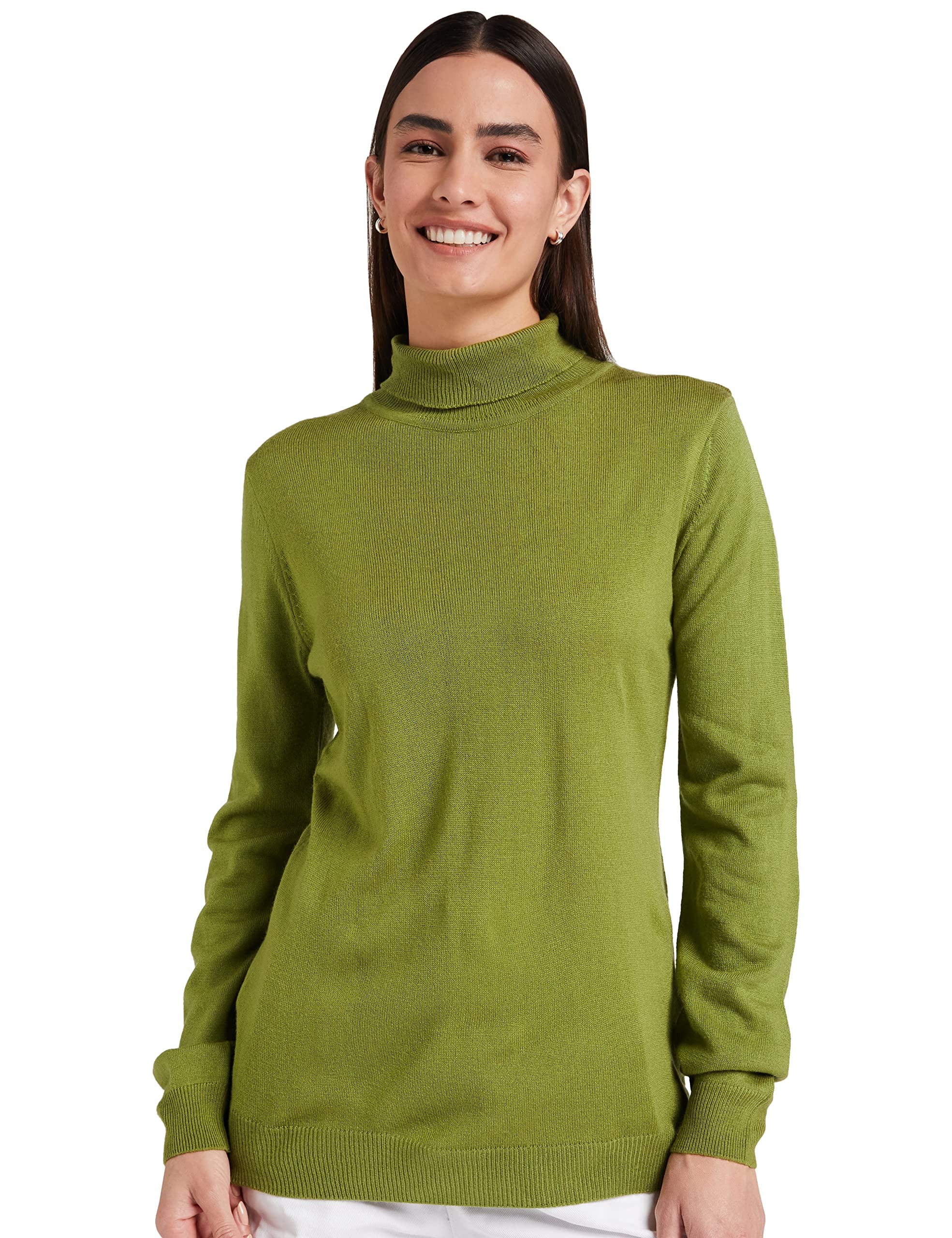 amazon brand - symbol Women's Acrylic Casual High Neck Pullover Sweater-picture-55