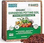 Back to the Roots Organic Coir, 51 Quart Expanding Soil, Great for Seeds and Potting