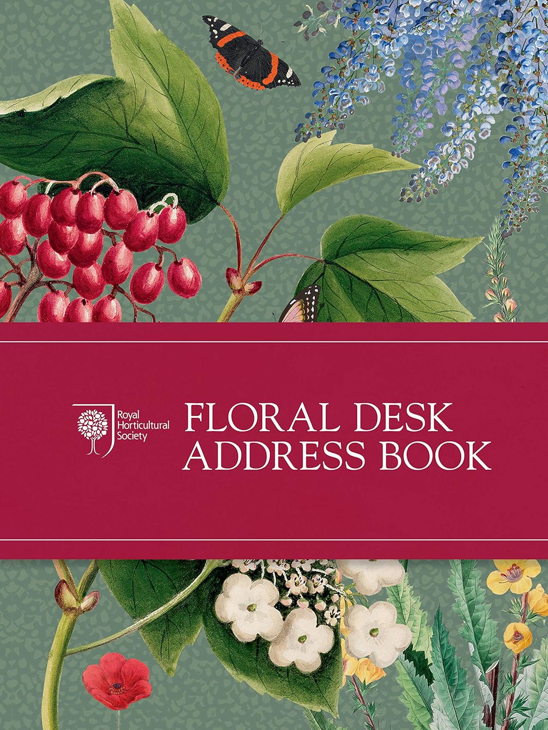 RHS Floral Desk Address Book Amazon.co.uk Royal Horticultural Society