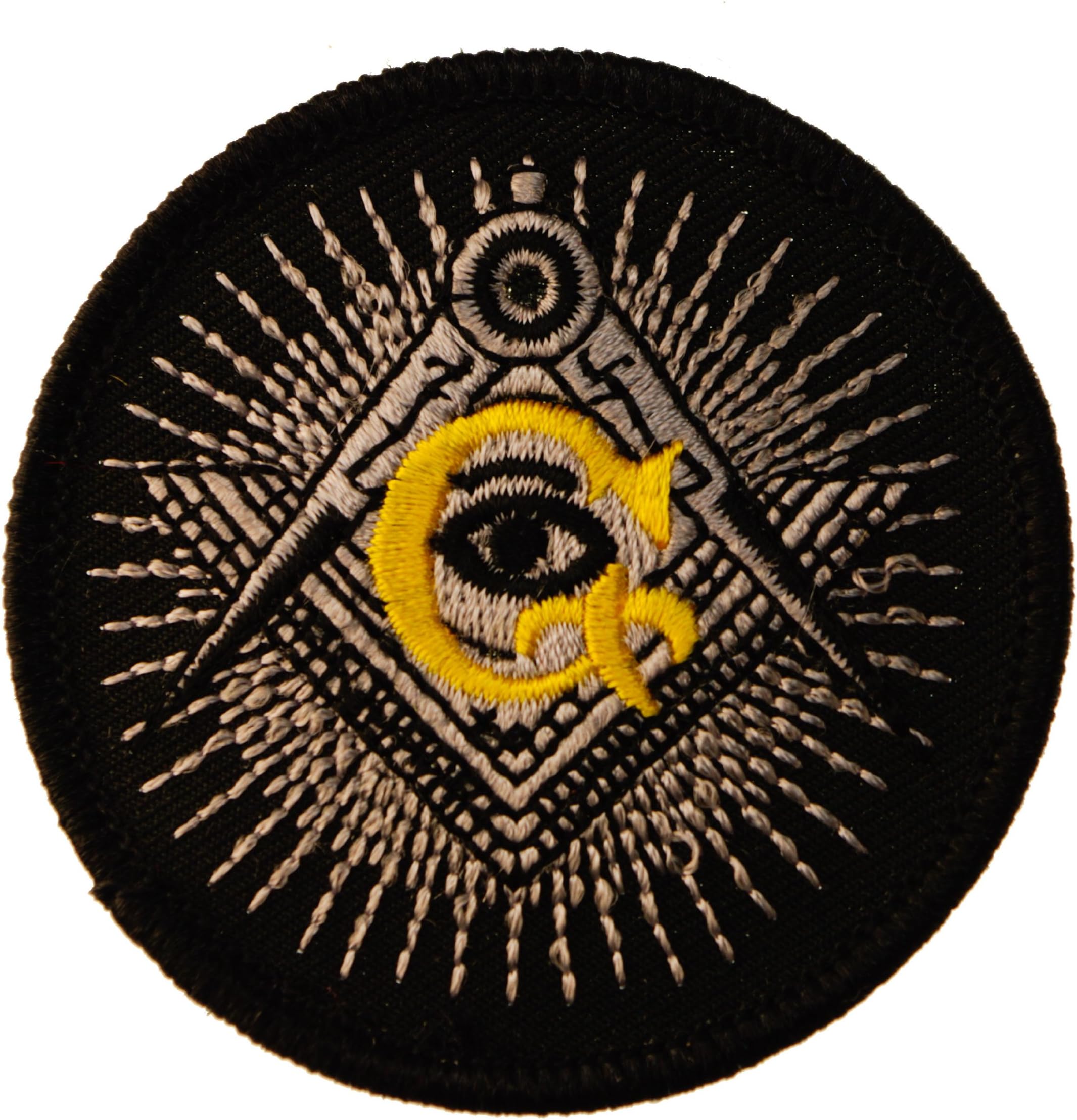 Freemasonry Masonic Square and Compass G with EYE embroidered Patch