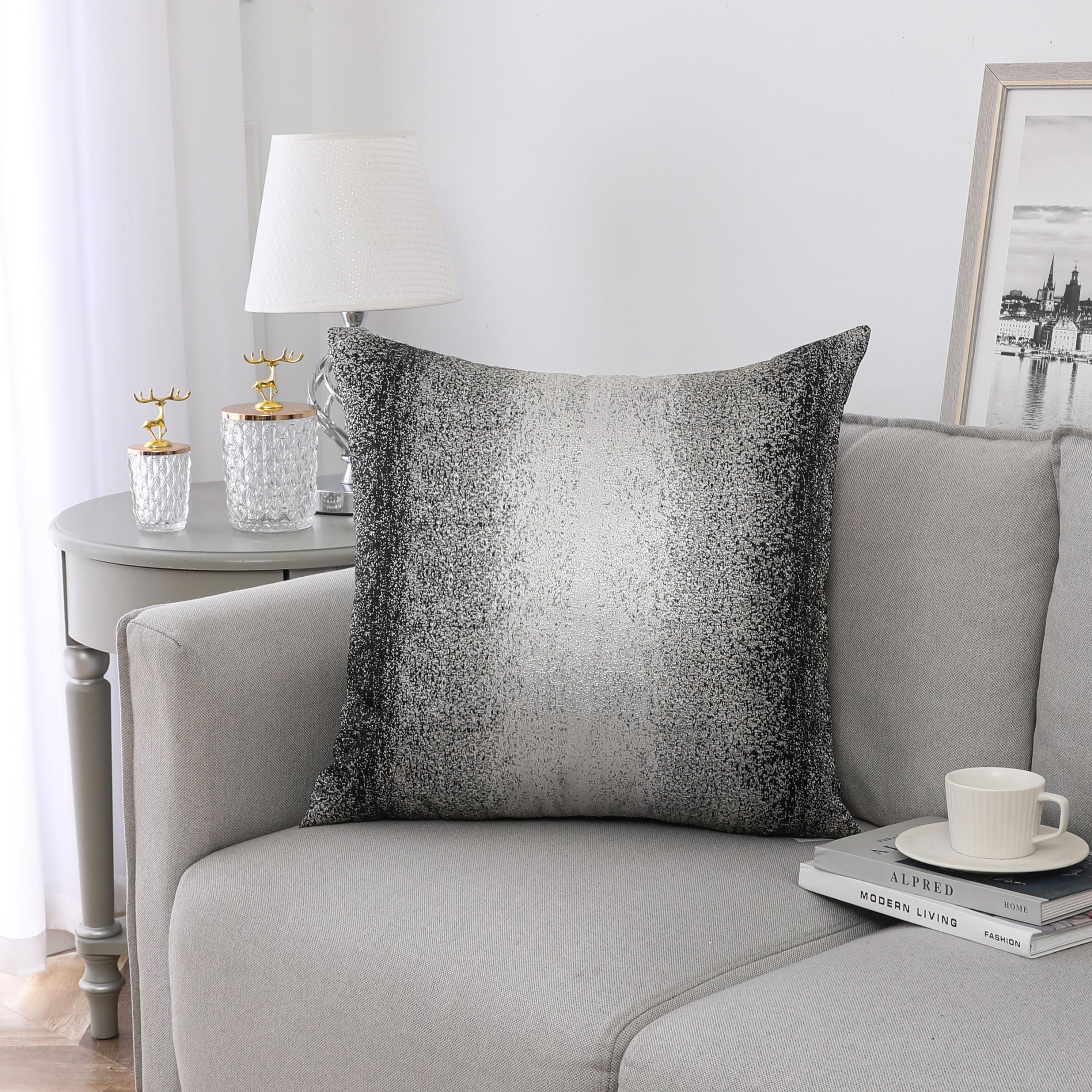 Housses de coussin pour canapé de salon Majestic Giftware en jacquard doux pour chambre à coucher