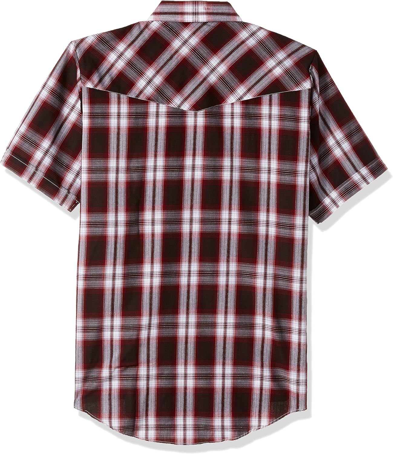 ELY Cattleman Mens Short Sleeve Plaid Western Shirt