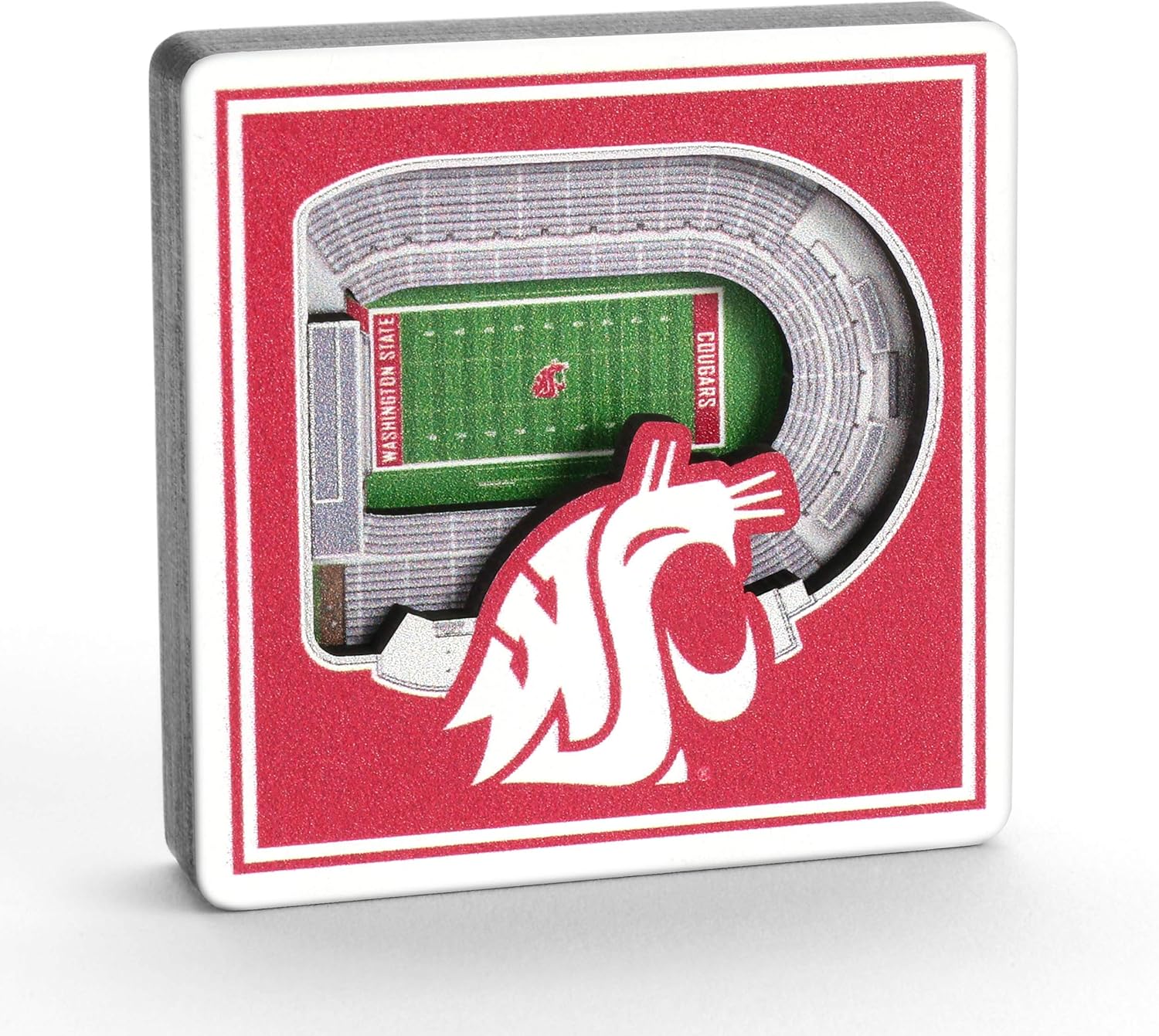 YouTheFan NCAA South Carolina Gamecocks - Williams-Brice Stadium 3D StadiumView Magnet3D StadiumView Magnet, Team Colors, Small : Everything Else