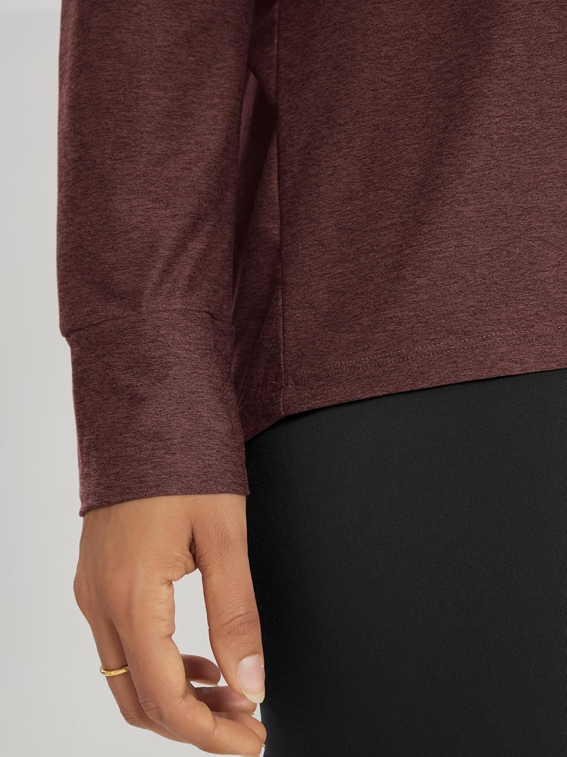 ODODOS Women's Long Sleeve Tee - Ultra Soft odSTRATUM Tech Performance Top UPF 50+ Crew Neck Relaxed-Fit T-Shirts - Image 5