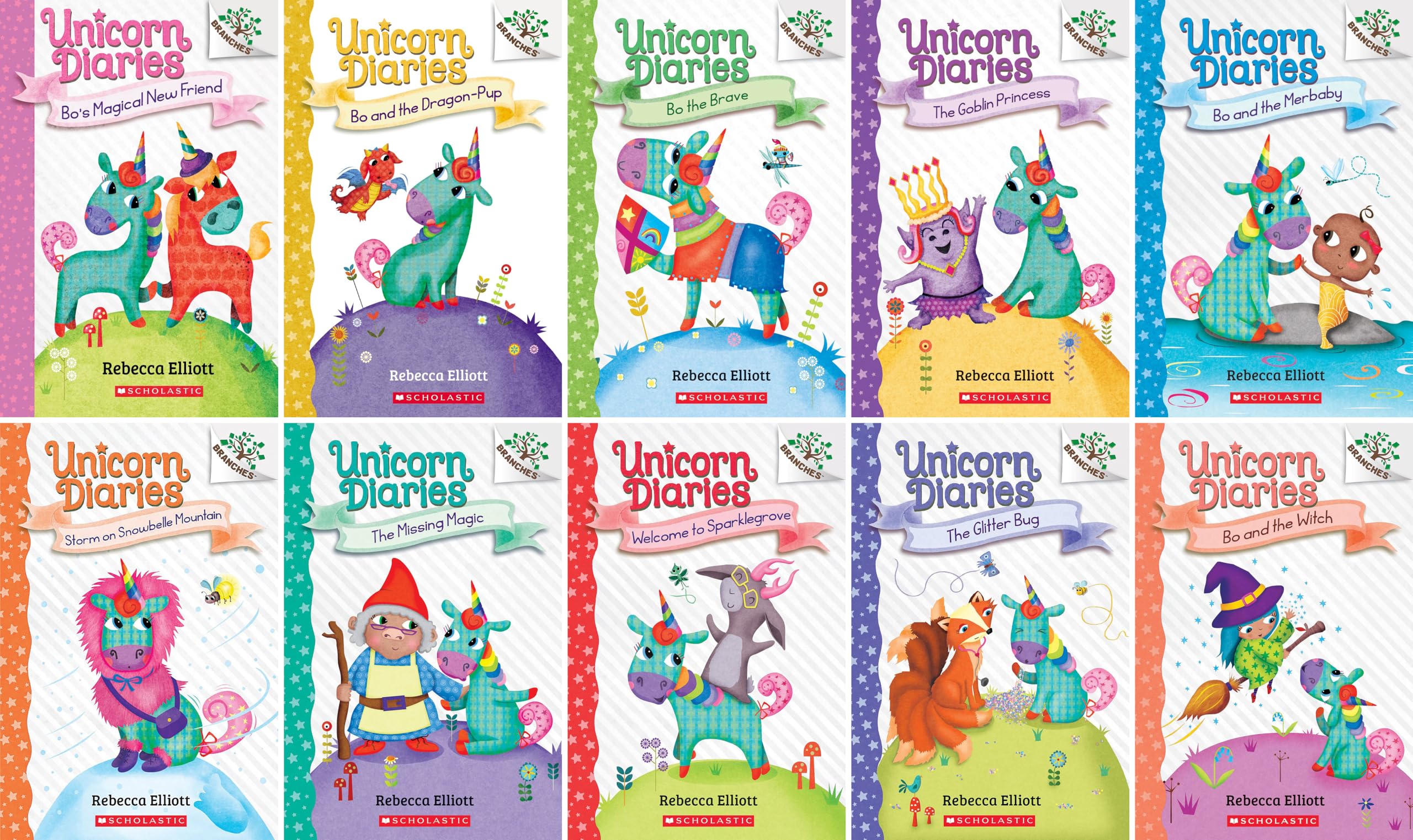 Unicorn Diaries Series Set (Books 1-10): Rebecca Elliott, Rebecca