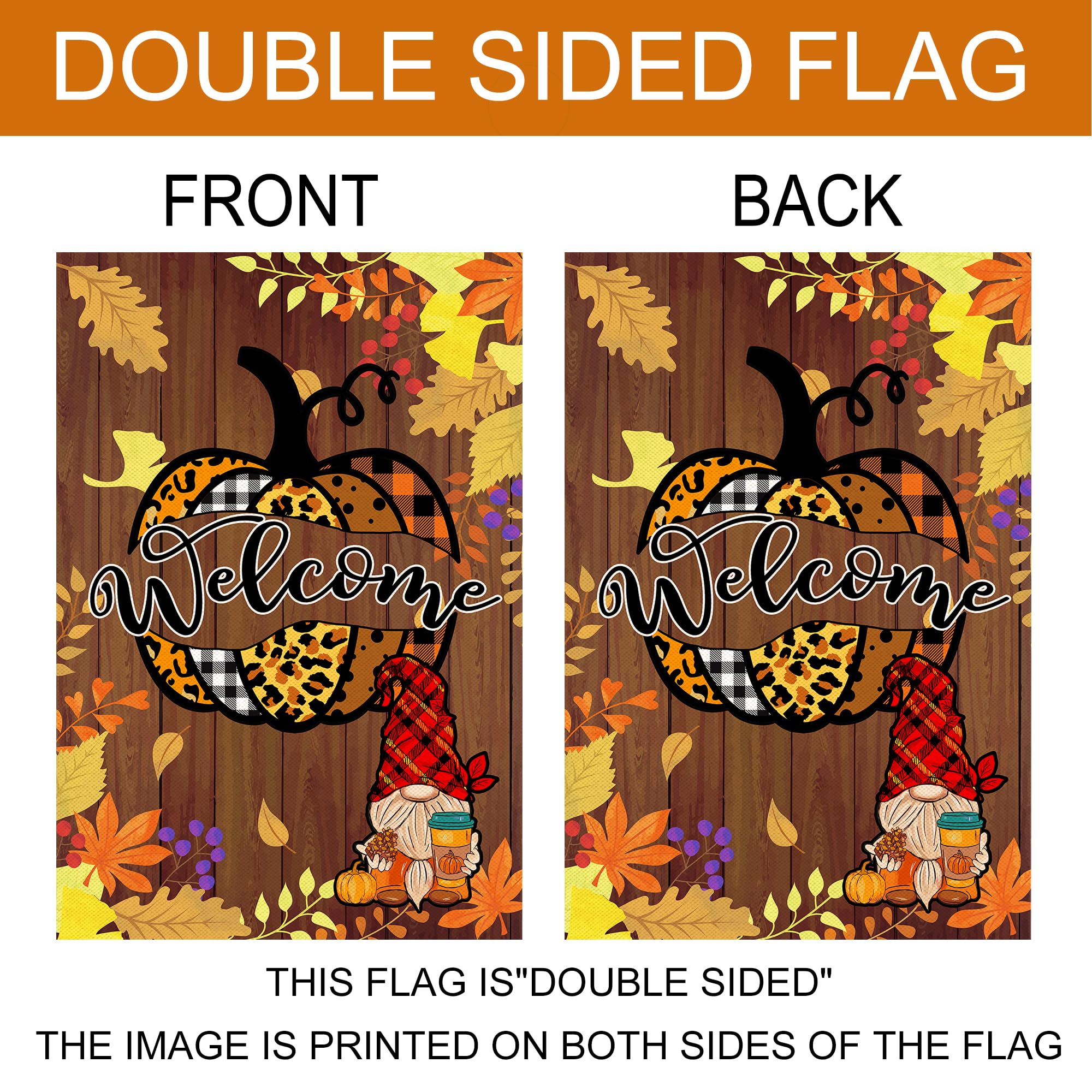 Herbst Gartenflagge 'Hello Herbst' - Dopp Produktbild-Vorschau 8