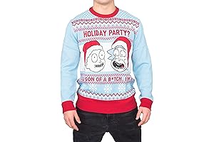 Rick and Morty Holiday Party Christmas Sweater