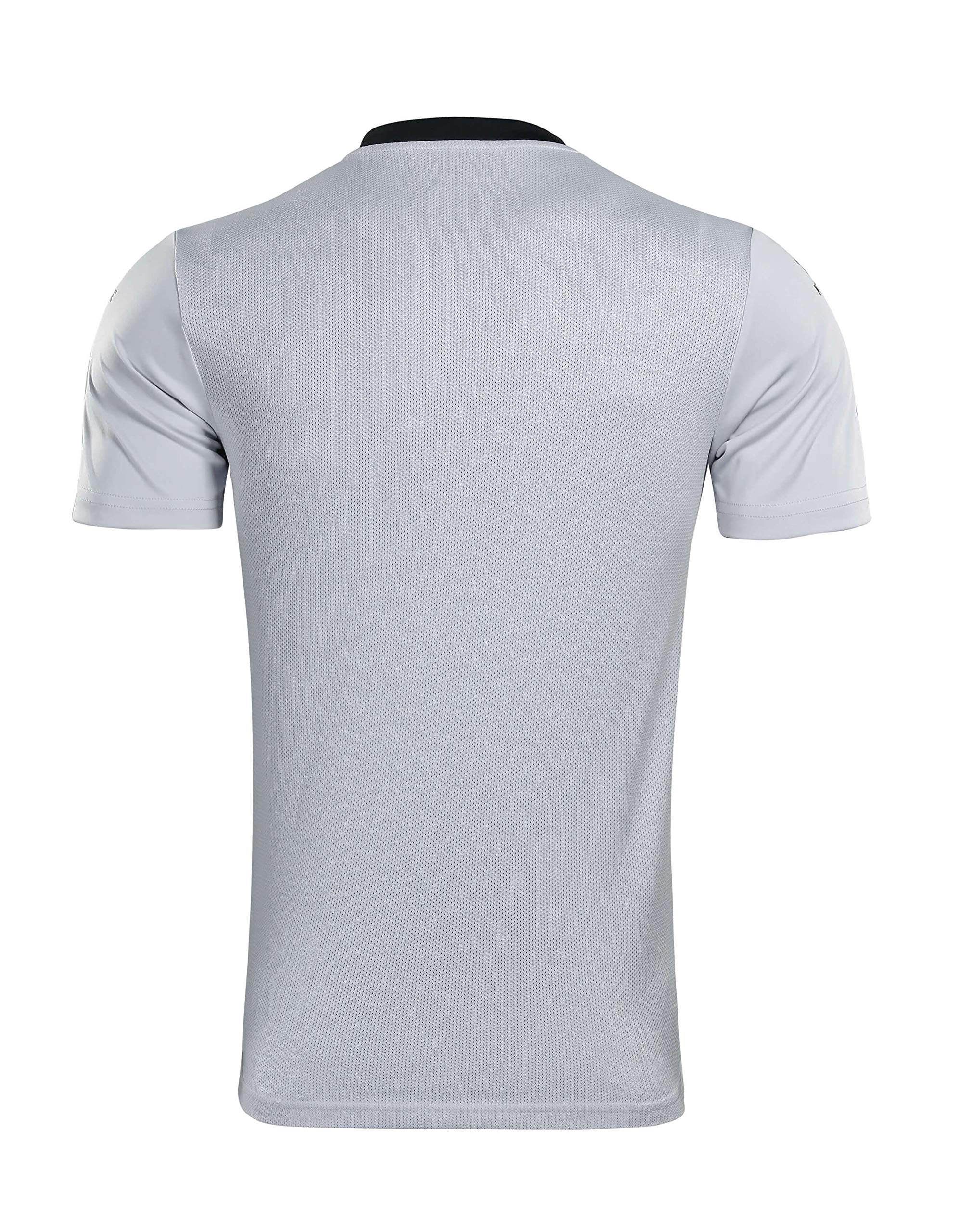 KELME Maillot de gardien de but à manches courtes – Ensemble comprenant un maillot de gardien de but et un short rembourré (taille XS, gris)