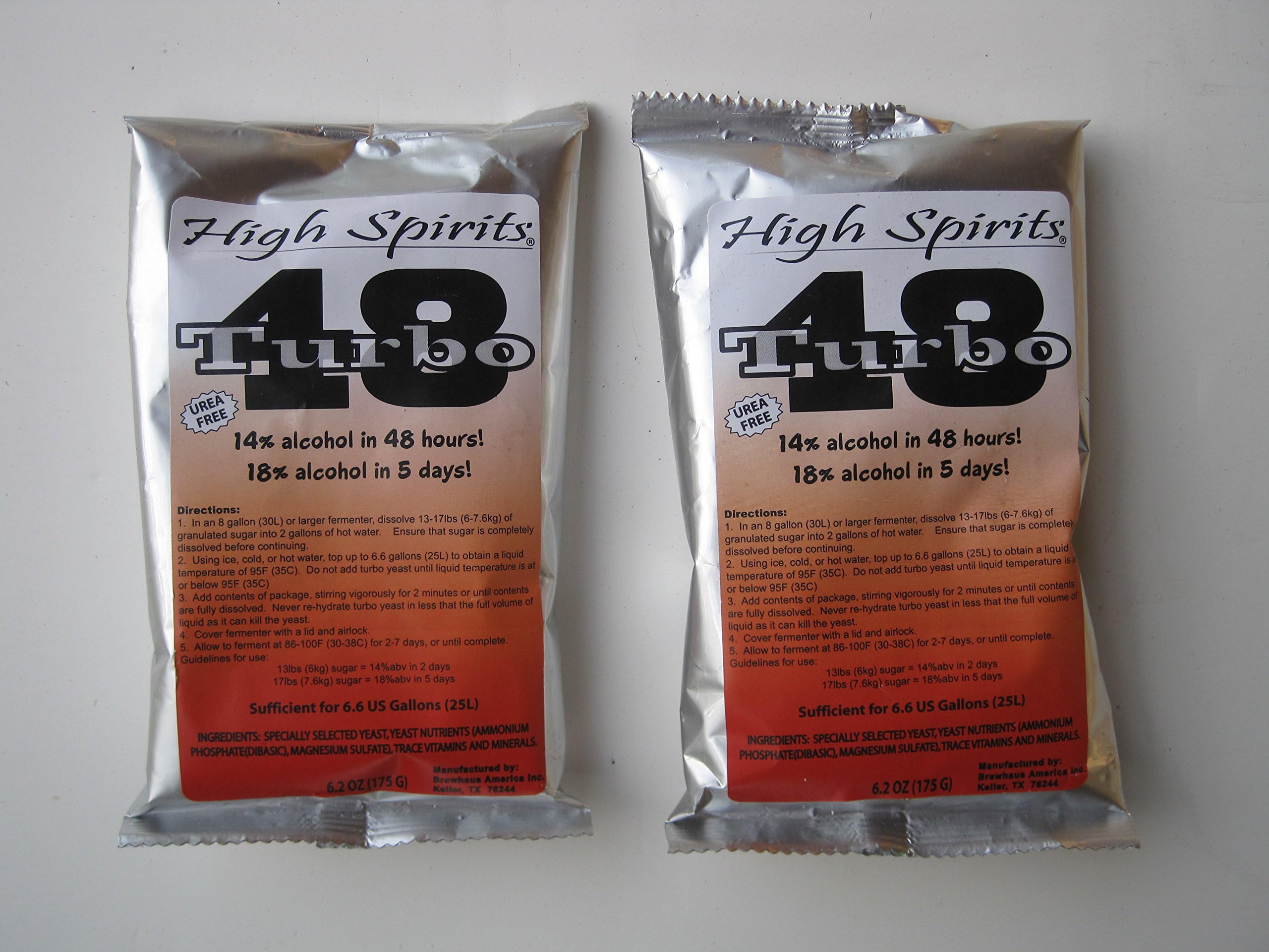 High Spirits Turbo 48 Turbo Yeast - 2 pack