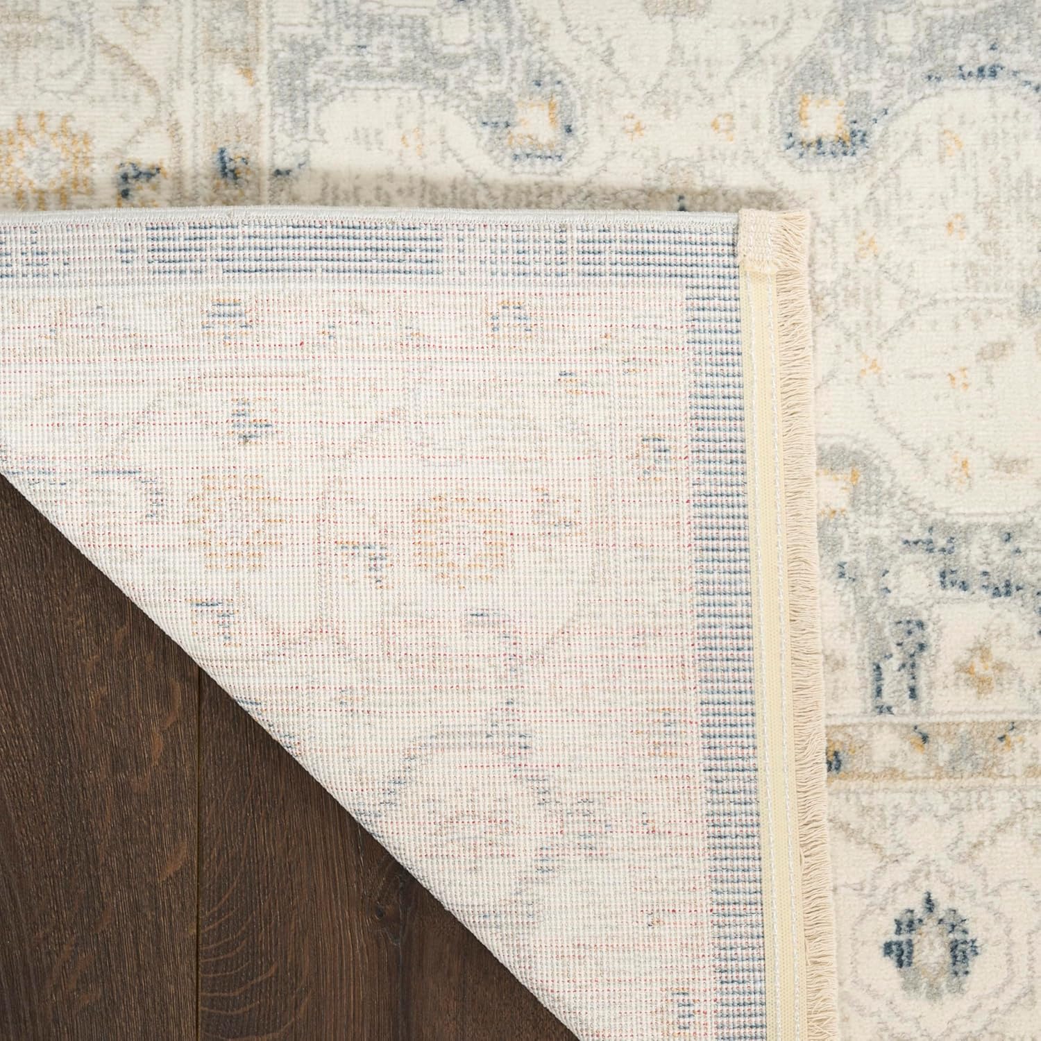 Nourison Home Pardis Light Blue 2' x 6' Area Rug - Easy Clean, Non Shedding, Bed Room, Living Room, Dining Room, Kitchen (6' Runner)