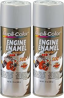 Dupli-Color DE1615 Aluminum Engine Enamel with Ceramic 12 oz. Aerosol (2 Pack)
