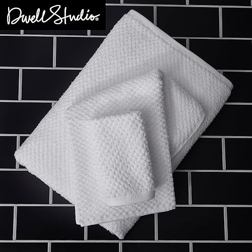 Miniatura 6 de Dwell Studio Wicker Park - Juego de 6 toallas de 100 % algodón ultra suave, 2 toallas de baño, 2 toallas de mano, 2 toallas pequeñas, algodón de