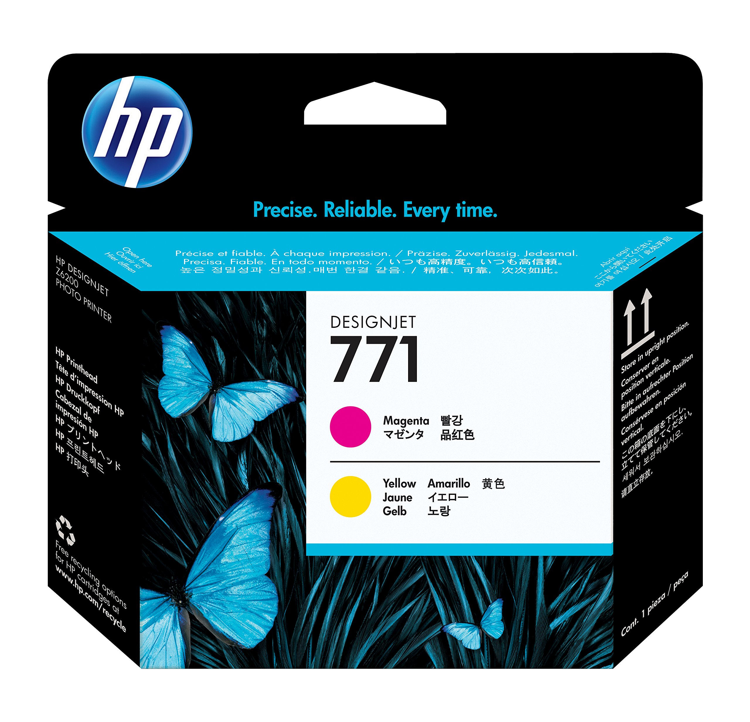 Cabezal HP 771 CE018A con inyeccion de alta precision magenta amarillo 2